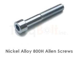 Incoloy 800H threaded rod per ASTM B408 and ASME B1.1, UNS N08810