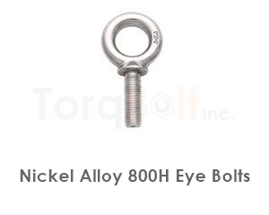 Incoloy 800H eye bolts per DIN 580 and ASTM B408, UNS N08810