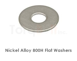 Incoloy 800H washers per DIN 125, DIN 127, DIN 6798 and ASTM B409, UNS N08810