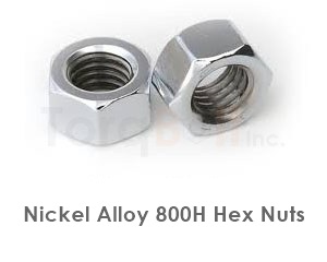 Incoloy 800H hex nuts per DIN 934 and ASTM B408, UNS N08810